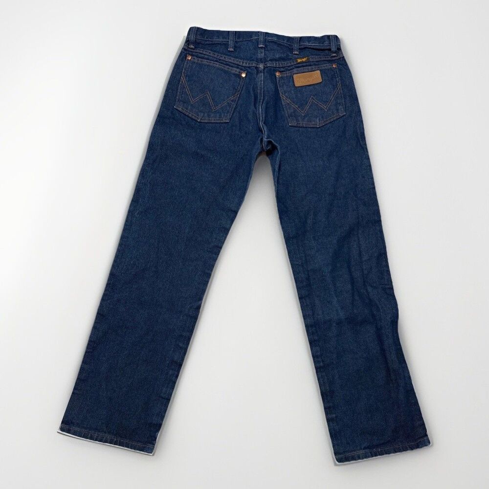 Wrangler 13MWZ Original Cowboy Cut Jeans Mens 30x29 Western Rodeo Dark Denim